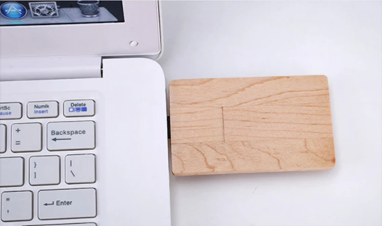 Wooden/bamboo pen drive 2021 Hot selling eco wood credit card bulk usb flash drive - ANKUX.COM