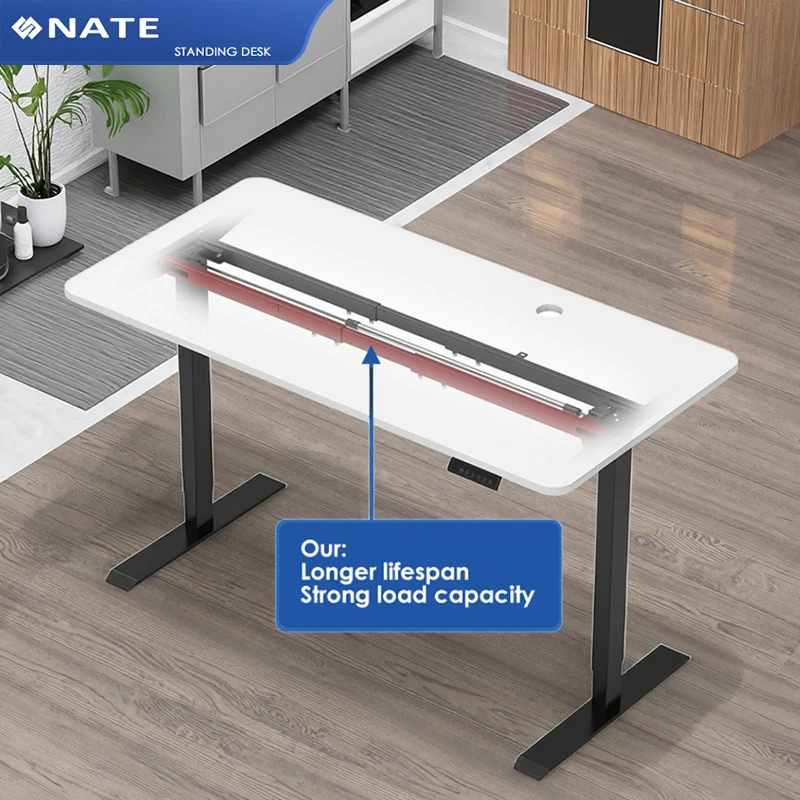 Modern Adjustable Height Table Ergonomic Executive Office Standing Desk Electric Desk Frame Height Adjustable Computer Desk