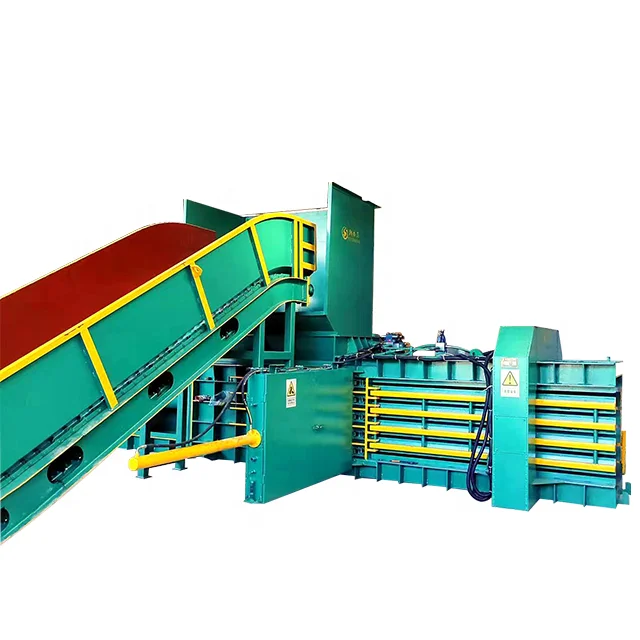 Horizontal Hydraulic Baler Machine for Cardboard Clothing Rag Plastic Caron Paper PET Bottle Woven Bag