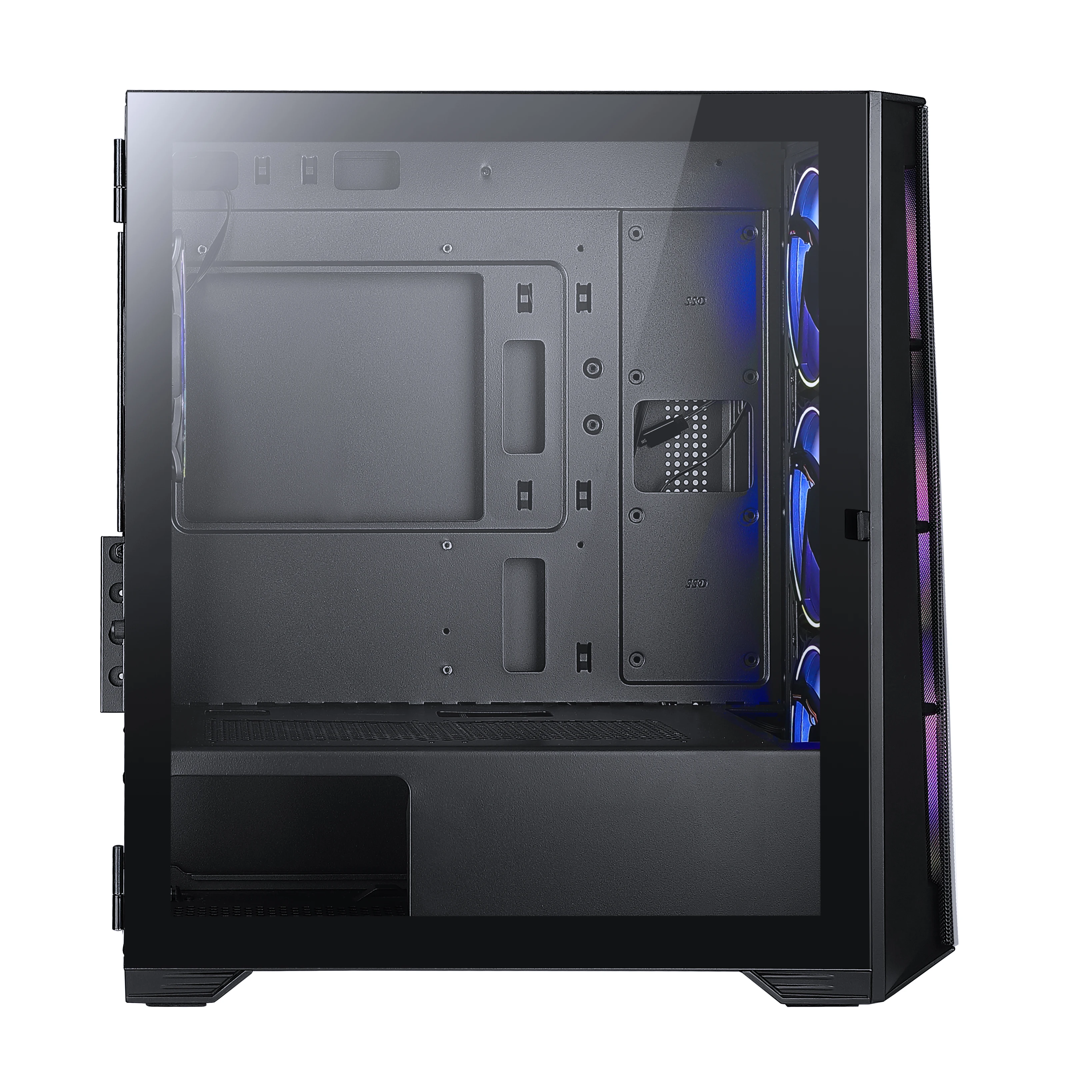 350 Series Dark Flash Computer Case Gaming Computer Cpu Cases Pc Gaming Cpu Cabinet with VGA Card Slot for Gamer