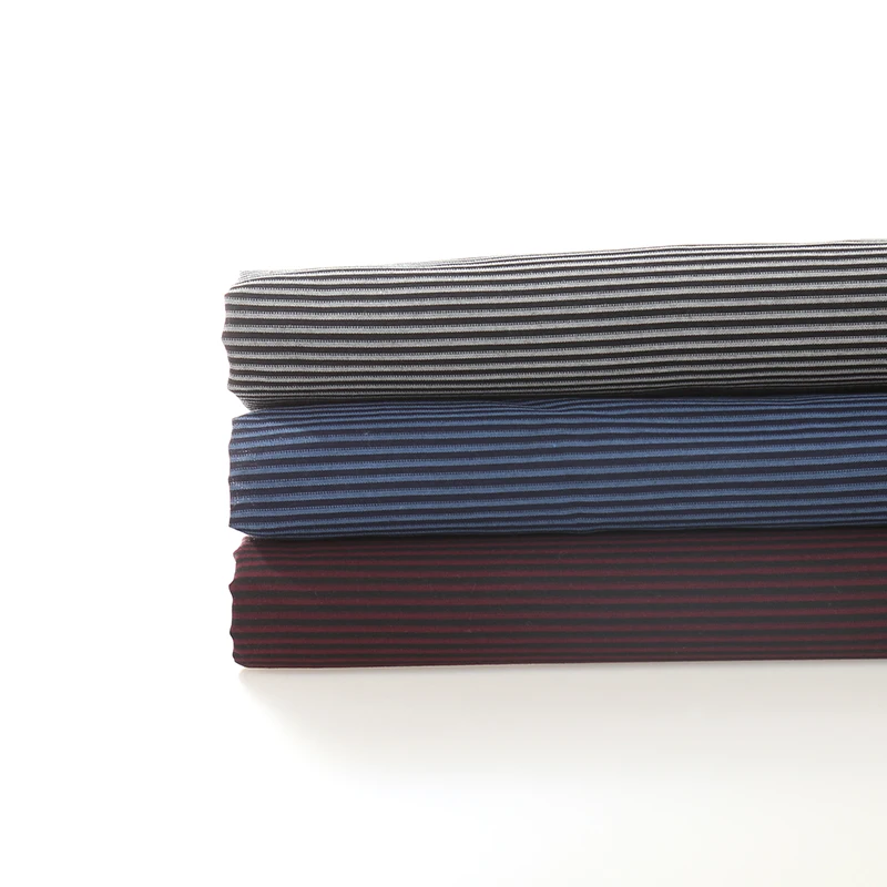 Высокое качество 55 хлопок 45 полиэфирная пряжа окрашенная полосатая ткань для рубашек на