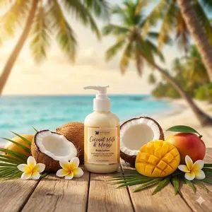 Wholesale Customizable Seamoss mango Coconut Body Lotion and Shower Gel with Low MOQ and Hot Sale Custom Skin Care