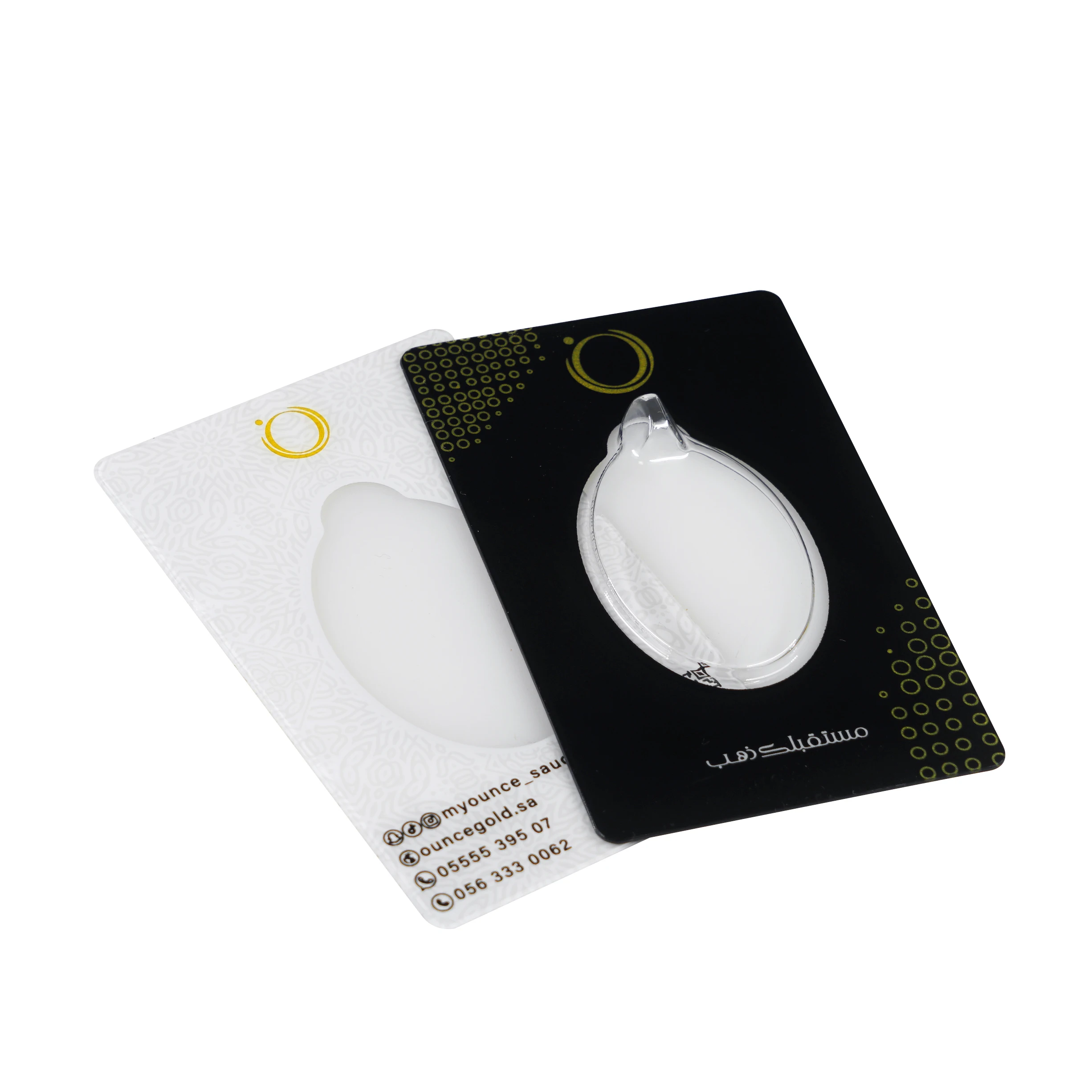 Blistering and Screen Printing Craft to Package Gold and Silver Bars and Coins Multicolor PET Card Sheeves Blister Case