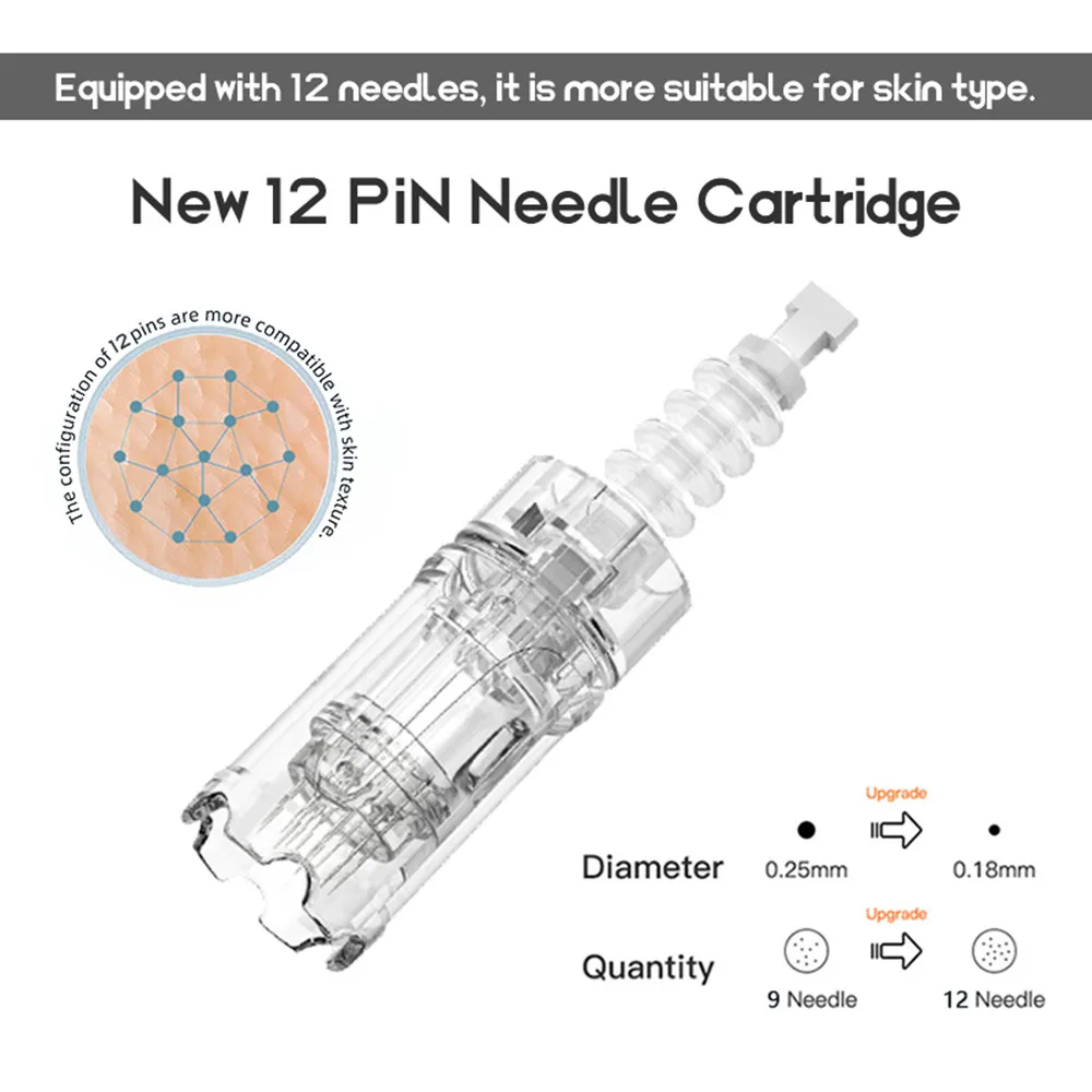 <h3 class="isSelectedEnd"><strong>Replacement needle cartridges designed for the Dr. Pen Ultima A10 microneedling device, available in 12-pin, 24-pin, 36-pin, 42-pin, and Nano-R configurations.</strong></h3> <p class="isSelectedEnd">Choose the cartridge configuration that best matches your treatment technique and coverage requirements. Each cartridge is designed as a replaceable treatment head for the <strong>Dr. Pen Ultima A10</strong>, allowing operators to keep the device ready for different microneedling applications without replacing the complete pen.</p> <p class="isSelectedEnd"><strong>Available Configurations:</strong> 12-Pin · 24-Pin · 36-Pin · 42-Pin · Nano-R</p> <blockquote><strong>Compatibility:</strong> Designed specifically for the Dr. Pen Ultima A10. Always verify the device model and cartridge connection before ordering.</blockquote> Dr. Pen Ultima A10 Replacement Cartridges – 12/24/36/42 Pin & Nano-R