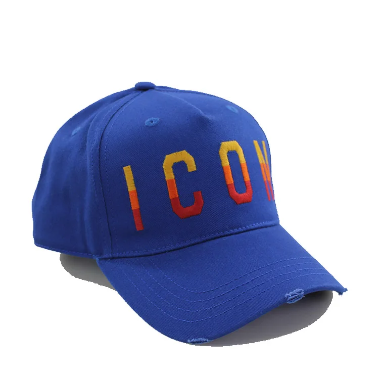 Italy Popular 5 Panel High Profile Distressed Acid  Two-twashone Baseball Cap With 3d Embroidery logo