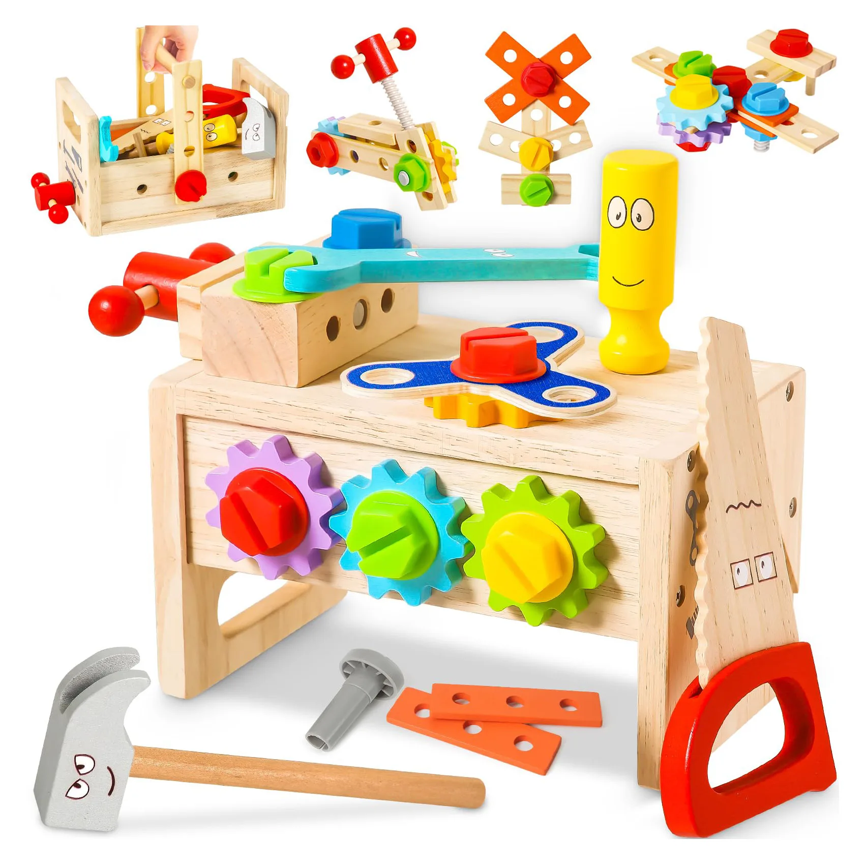 Набор деревянных инструментов для малышей