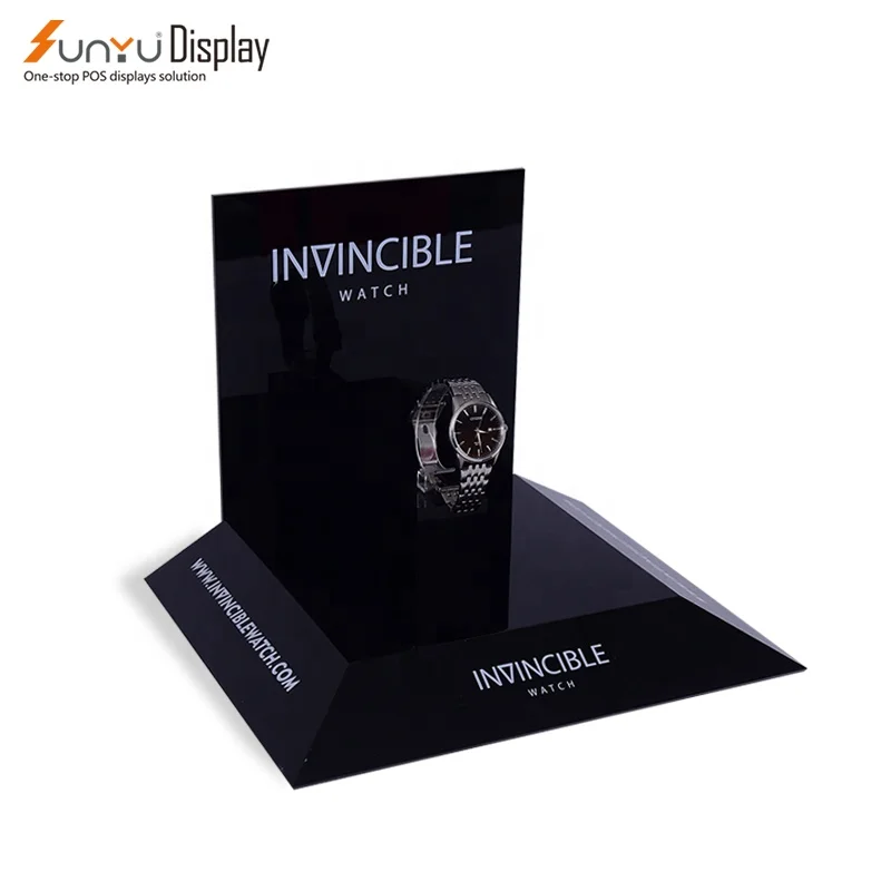 SUNYU Luxury Rotating Acrylic Rack for Jewelry Sunglasses Wrist Watches Display Stand for Shops Exhibitions and Shows