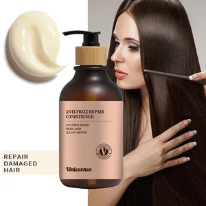 Private Label Curly Hair Styling Product Organic Moisturizing Leave in Conditioner for Silky Smooth Hair Detangling and Shine