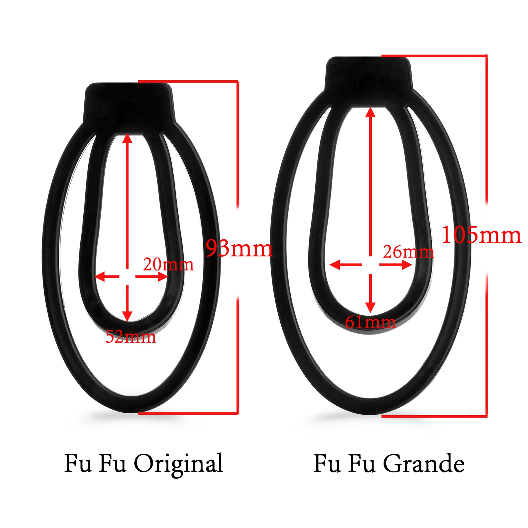 Male Penis Training Device Light Plastic Trainingsclip Cock Cage Sex Toy for Sissy Bondage Lock Chastity with the Fufu Clip