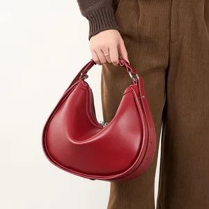 A-250 Niche Design 2026 Women's High-End Genuine Leather Single Shoulder Crossbody Bag Fashionable Simple Women's Clutch Handbag