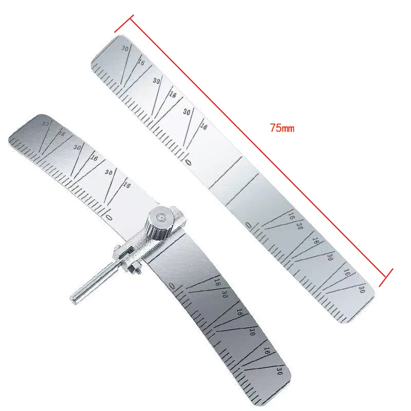 Head Ruler Surgical Autoclavable Steel Dental Implant Ruler - Manual Surgical Positioning ...
