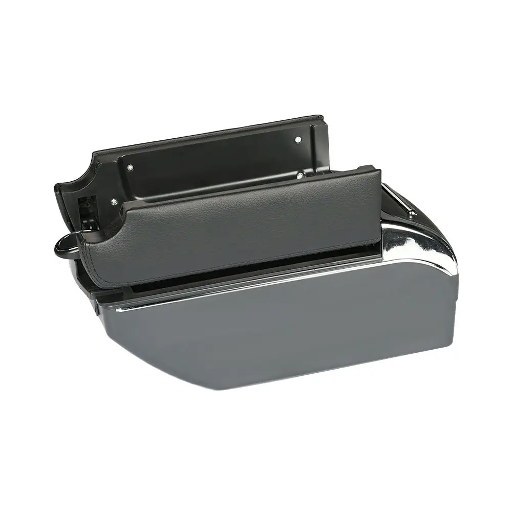 product usb adjustable universal armrest box auto interior central store content box car armrest box with cup holder-5