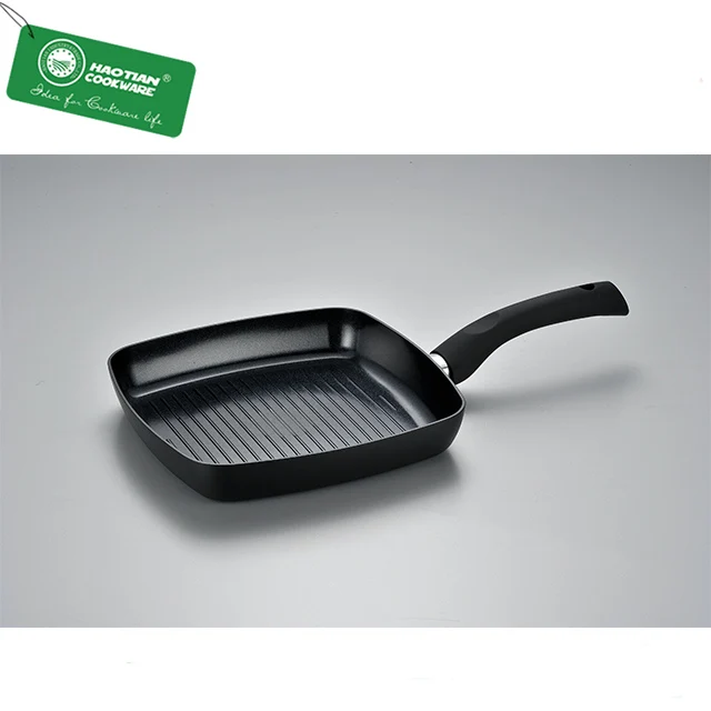 Aluminum Ceramic Non Stick Griddle Pan With Soft Touch Handle Induction
