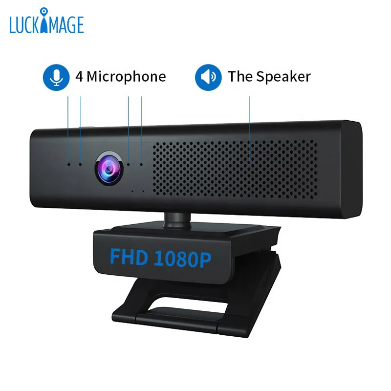 Luckimage live broadcast system full hd 1080p веб-камера для видеоконференции usb веб-камера с динамиком и микрофоном
