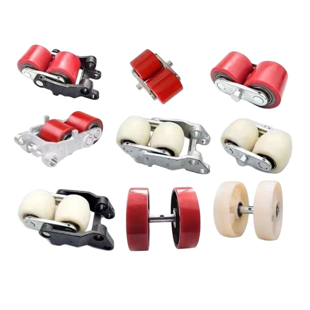 80*70mm Nylon PU Forklift/Manual Pallet Truck Balance Wheel Assembly Caster Product Accessories