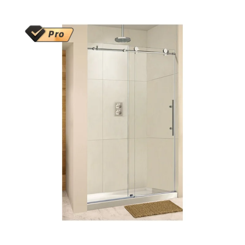 Frameless Shower Doors Soft Close 5double Sliding Clear Tempered Sgcc