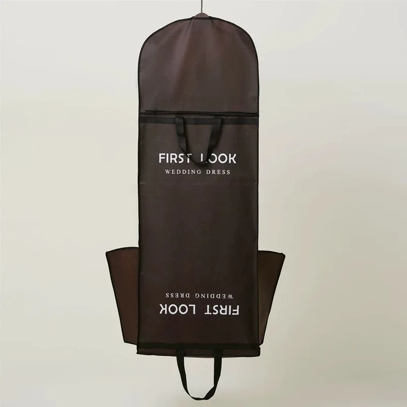 Global supply chain suit bag travel with high quality thick material 120G non woven garment bag for storage
