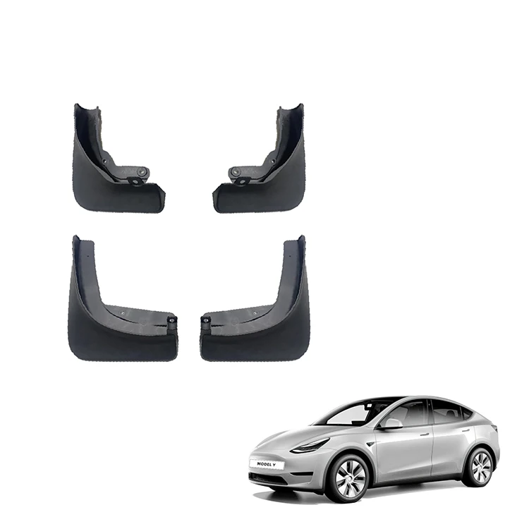 自動車用マッドガード テスラ Model Y アクセサリ フェンダー PPプラスチック製 マッド・マッドフラップ ガード 自動車外装アクセサリー