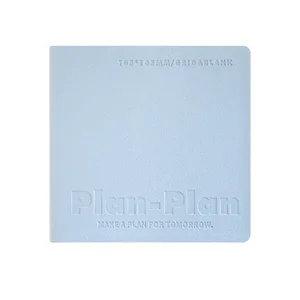 Wholesale Customized Mini Cute Square PU Leather Notebook Soft Cover Planner Sewing Binding Business Promotional Gifts