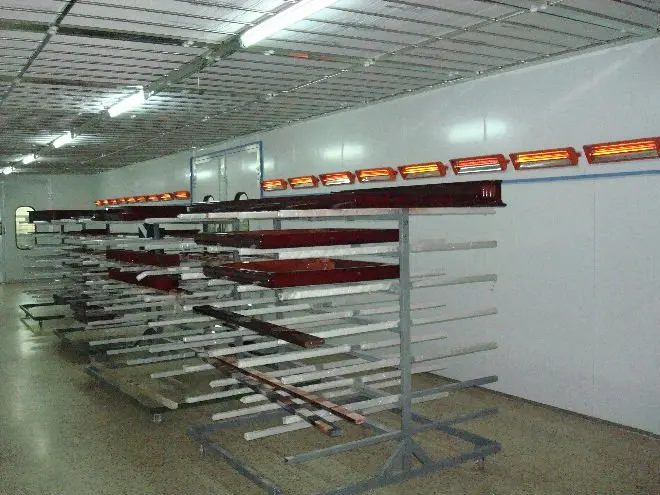 CE Approved Diesel Burner Electric Heating Paint Spray Booths Far-Infrared Heating for Wood/Water-Based Furniture Oven Painting
