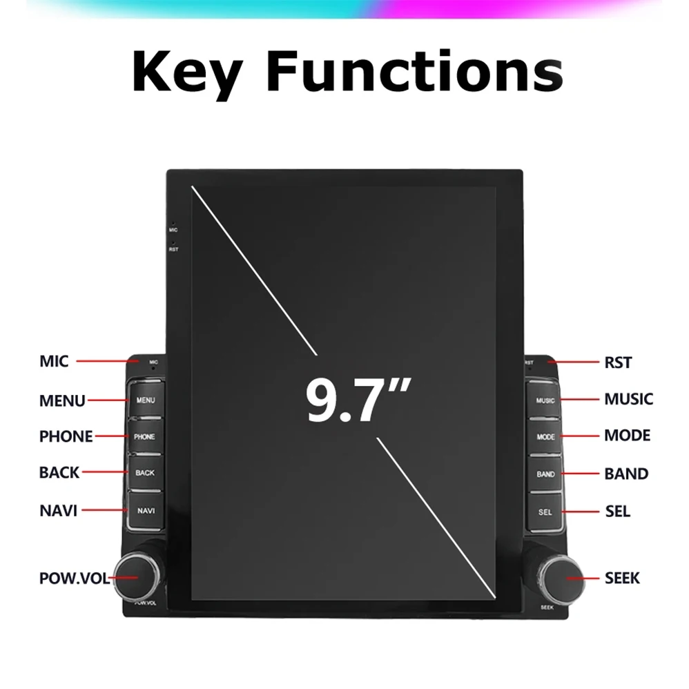 9.7" Vertical Style Tesla Screen Android Car Radio for NISSAN NV200 2011-2016 GPS Navigation Car-play Multimedia Video Player