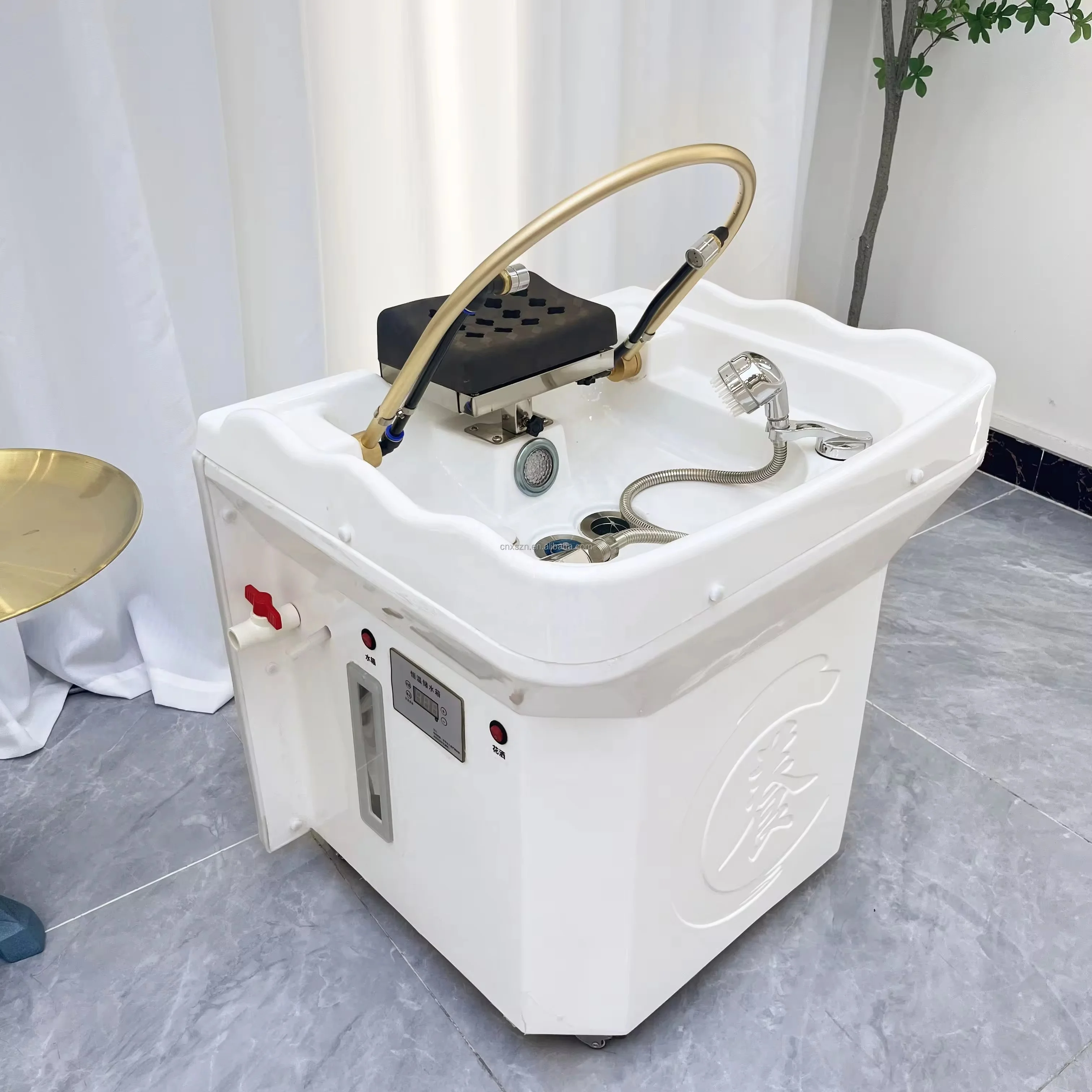New Removable Hair Spa Treatment Wash Shampoo Portable Shampoo Bed Shampoo Basin With Steamer