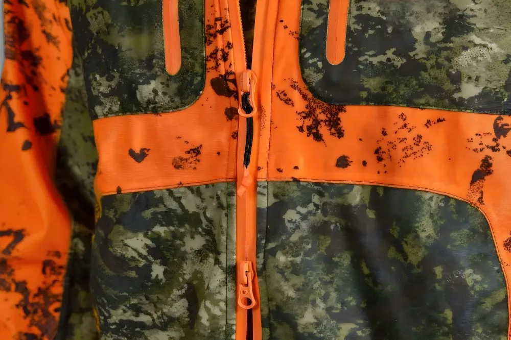 CONMR Functional Pockets Safety Design Hunting Jacket, High Visibility Camouflage Tactical Apparel OEM Custom Logo