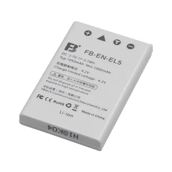 FB EN-EL5 Tech Ion Battery 1050mah 3.7V  Rechargeable Digital Camera Battery for nikon Coolpix P90 P100 P500 P510 P520 EN-EL5