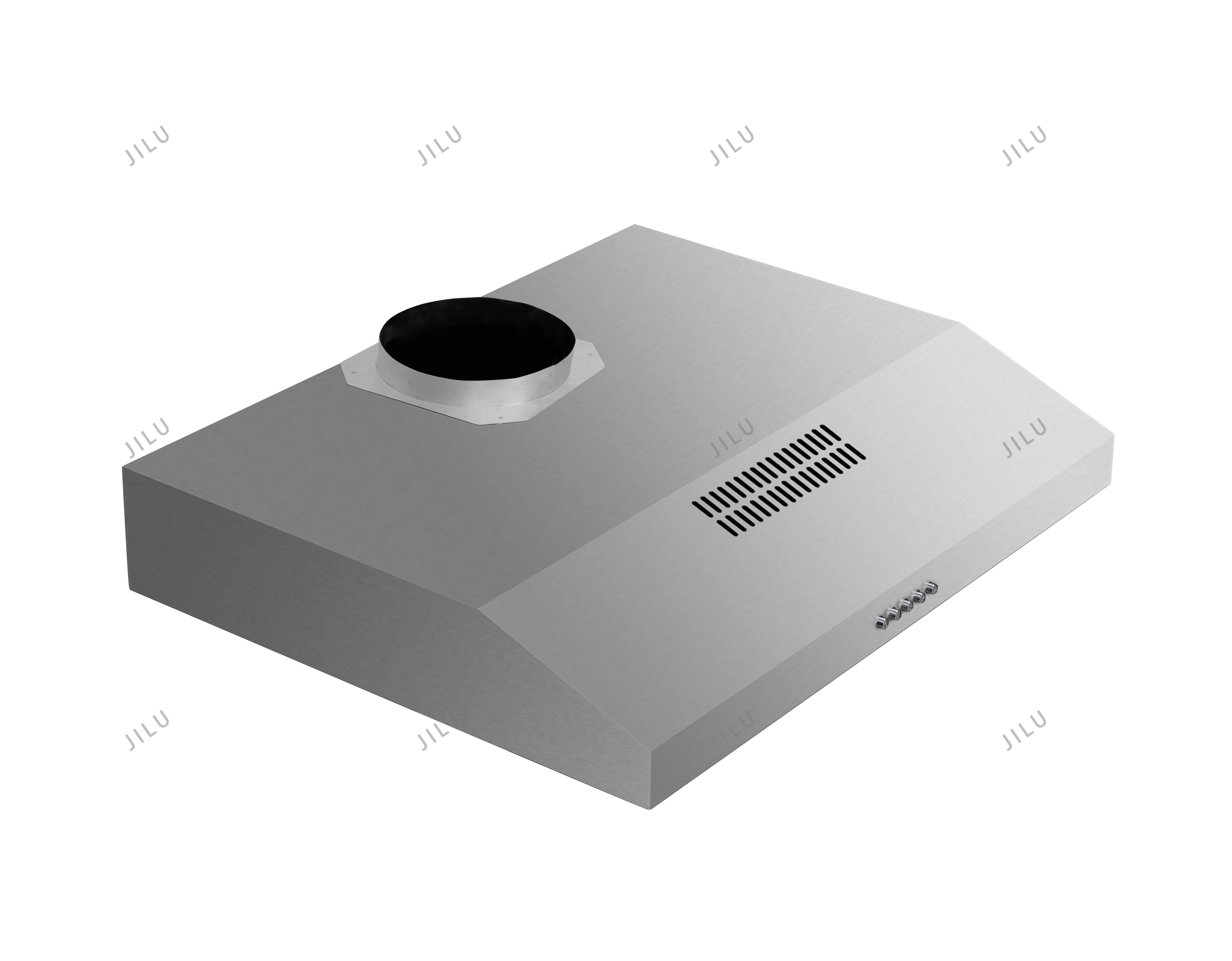 Malla de carbón activado eléctrico para campana extractora de acero inoxidable doméstica A07, circulación interna para purificación del aire de escape