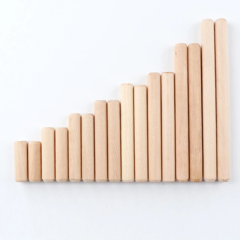 Factory Customized Round Teak Solid Wood Dowels Practical Hardware