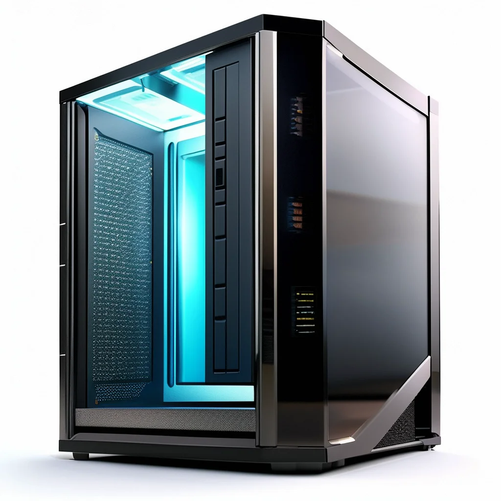 Factory Directly Oem Tempered 3 Side Glass Case Computer Pc