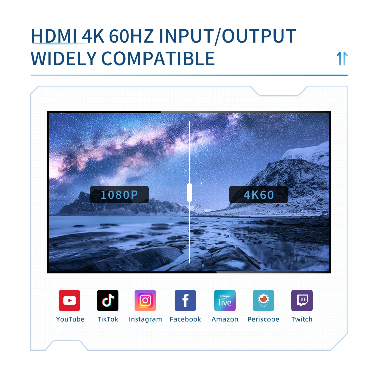 Unisheen hdmi XSplit AMCAP Live Streaming Broadcast OBS Vmix Wirecast VLC 4KP60 HRD VRR VIDEO CAPTURE Box