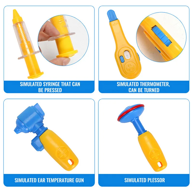 Ролевая игра клиника игрушки ручкой набор в коробке Обучающие пластиковые для детей