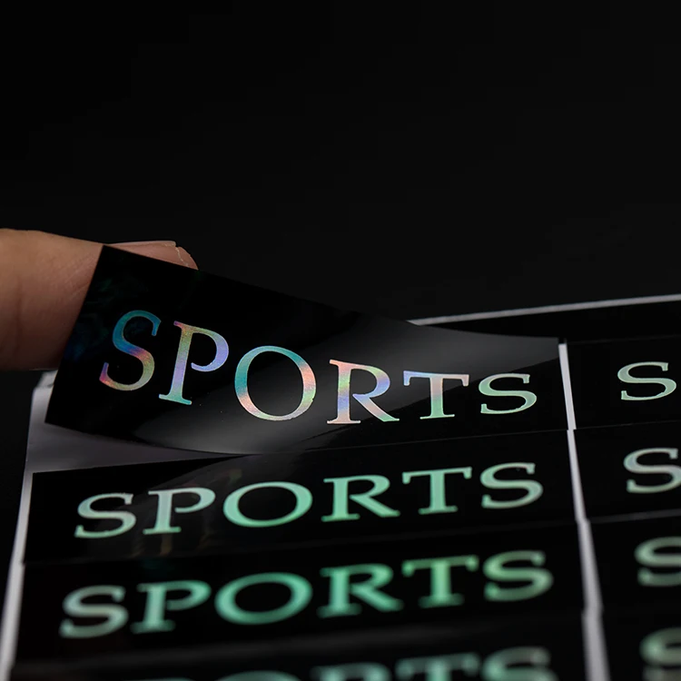 Custom Waterproof Hologram Logo Die Cut Brand Logo Sticker Printing Personalized Decorative Self-Adhsive Vinyl Label Stickers
