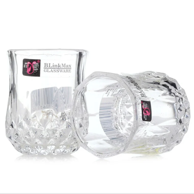 Top Grade Fashion 300ml Crystal Glasses Square White Spirits Mug Whiskey  Cups Small Wine Cup Shot Glass Home Bar Drinkware - AliExpress