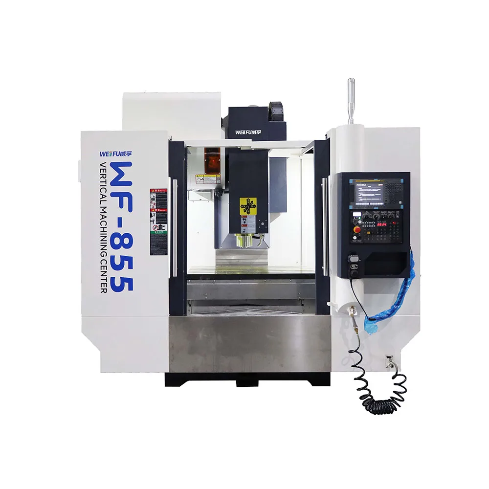 New Delivered VMC 855 Vertical Machining Center WF-855 Parts BT40 Tool Changer for Fanuc Siemens Automatic Precision Milling
