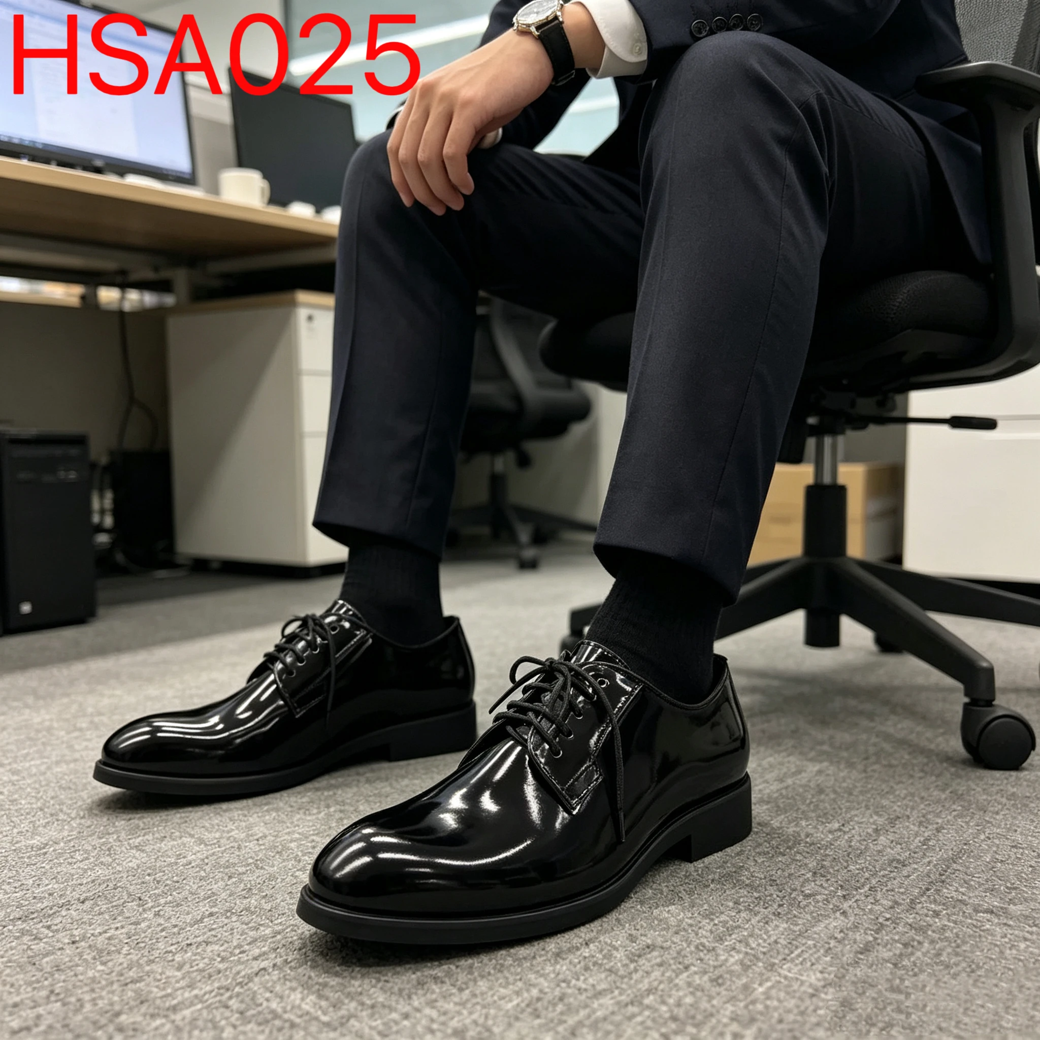 YYR,Office Operations Shining/Matte Leather Anti-wrinkle Uniform Shoes Formal Ceremony Durable Rubber Sole Dress Shoes  HSA025