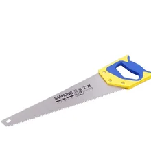 Garden fruit tree cutting saw household decoration carpenter yellow and blue handle hand board saw