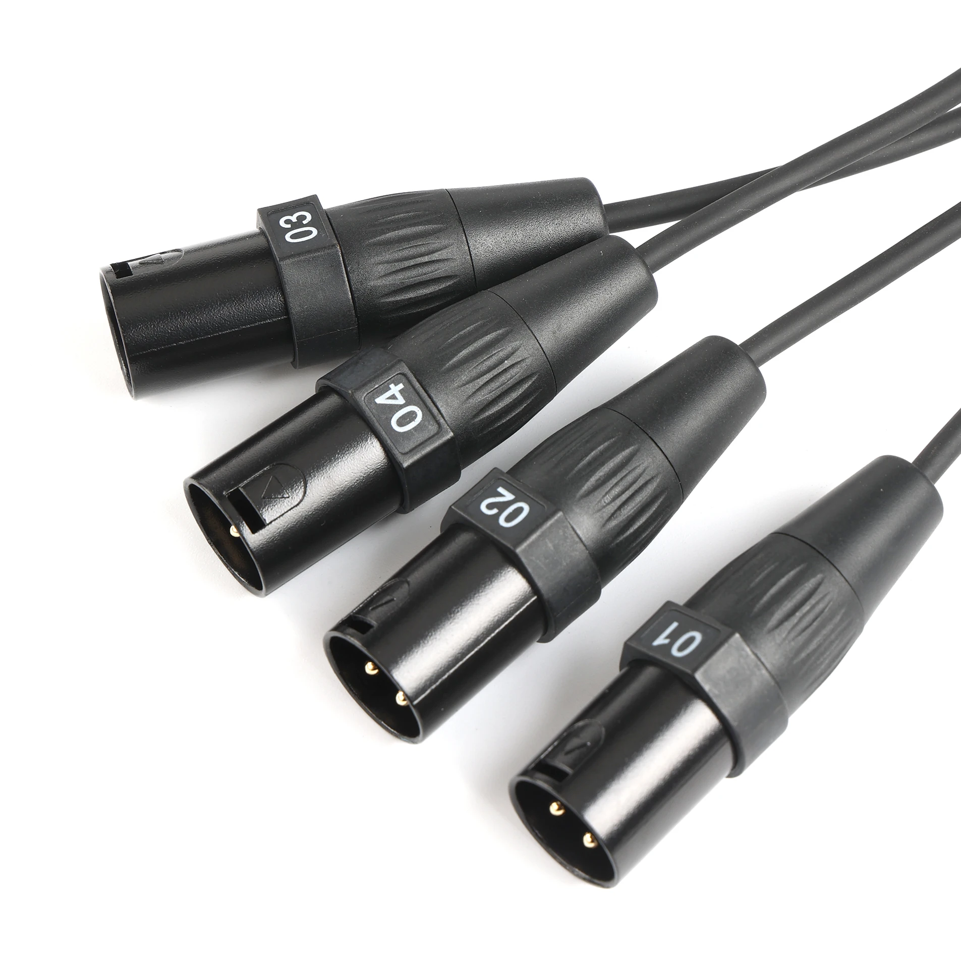 New Design Network Converter DMX RJ45 CAT6 Female to 4 3 Pin XLR Male Connectors Cable Audio Adaptor Signal Extender Splitter