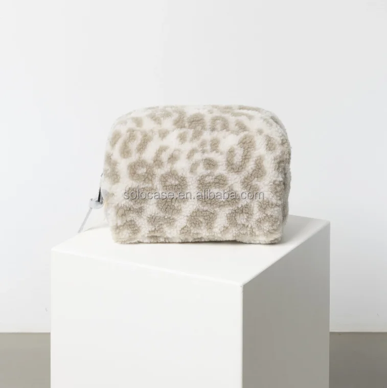 Teddy Velvet Makeup Bag