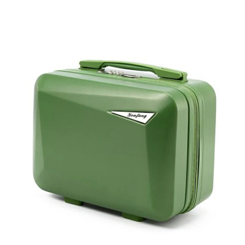 Portátil 12 14 Inch PC Box Makeup Suitcase Travel Cosmetic Case Bag for Woman