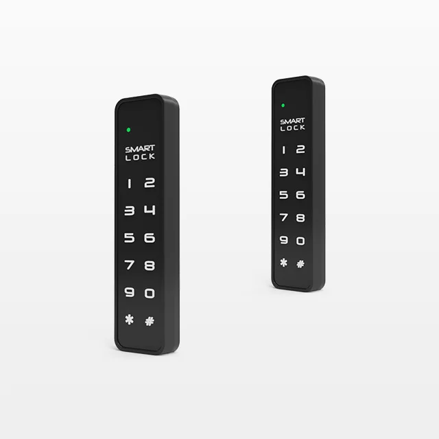QIDOTS Touch Screen Digital Keypad Electronic Code Locker Cabinet Lock for Office Gym Fitness Club School Hospital with E Key