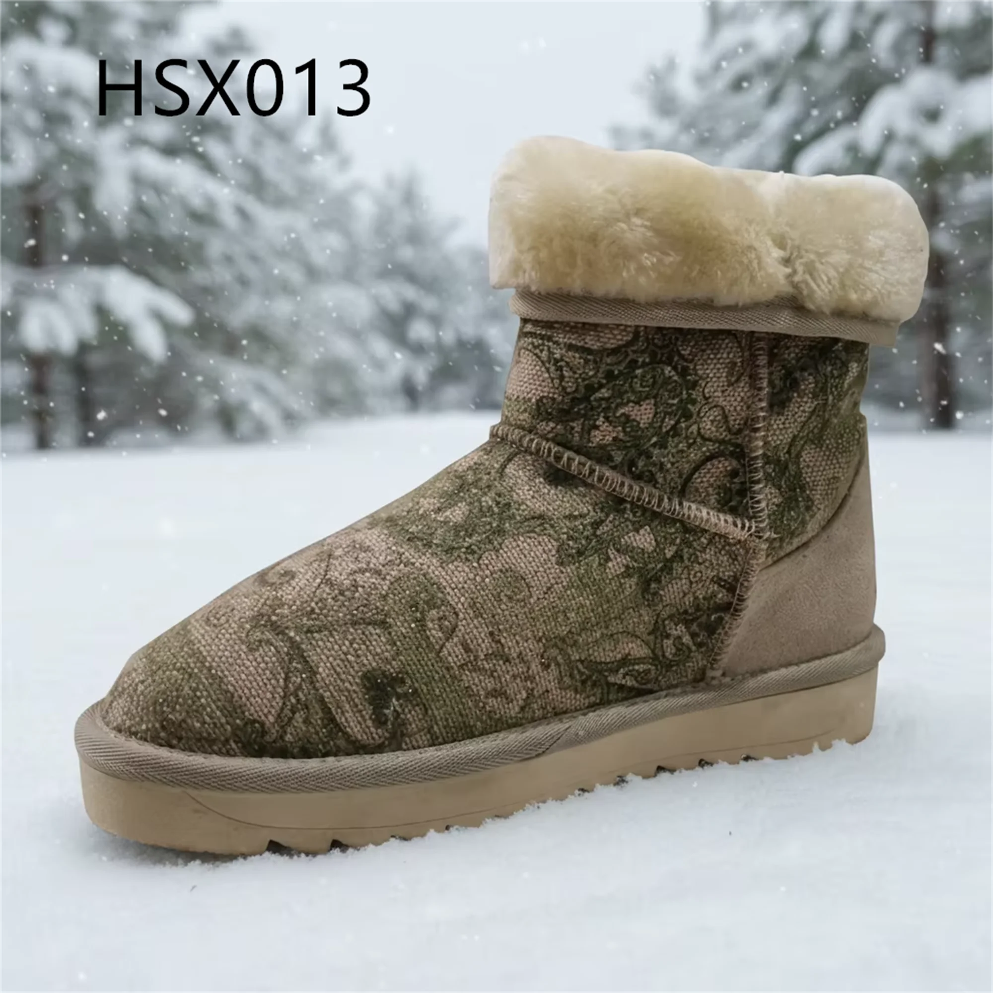 LXG,Christmas Market Thickened Fleece Lining&insole Lady Winter Boots Icy/Snowy Road Multi-colors Available Snow Boots HSX013