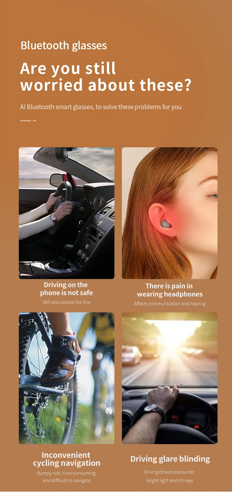 2025 Mz05 Smart Wearable Headset Ai Intelligent Bt Audio Glasses Voice Call Navigation Men Outdoor Sports Smart Glasses - Buy Smart Glasses fashion Sunglasses smart Audio Music Glasses Mz05