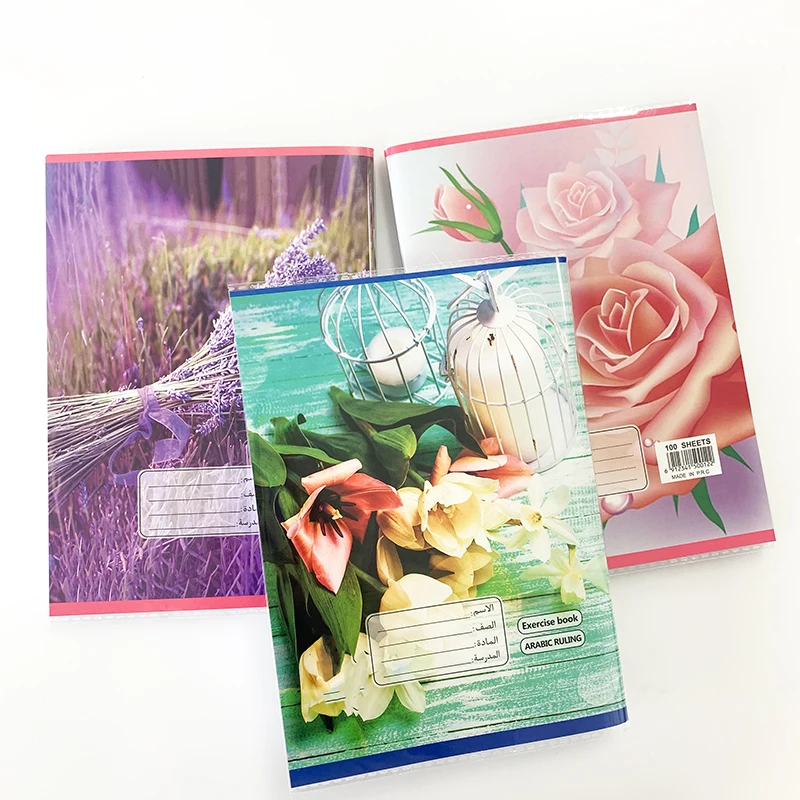 Wholesale Cheap Custom Arabic Line Note Books A5 School Exercise Books With Opp Cover