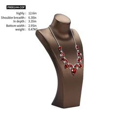 Luxury White Leather Jewelry Display Stand for Necklaces OEM