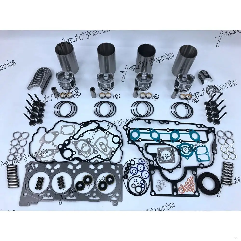 Engine Overhaul Kit With Piston Rings Liner Bearing Valves Cylinder Gasket Set For Caterpillar C2.6
