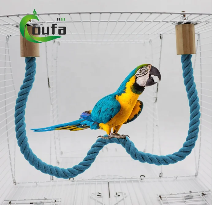 OFAPET Bird Rope Perch Toy Parrot Swing Climbing Fun
