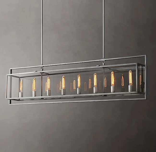 modern chandeliers rectangular