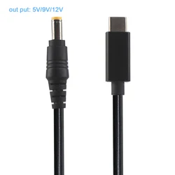 Laptop PD Charging Power Cable Type C To Dc 5.5X2.1Mm Jack Male 5V 9V 12V 15V 20V 3A 5A 60W 65W Usb C Cord for Adapter Converter